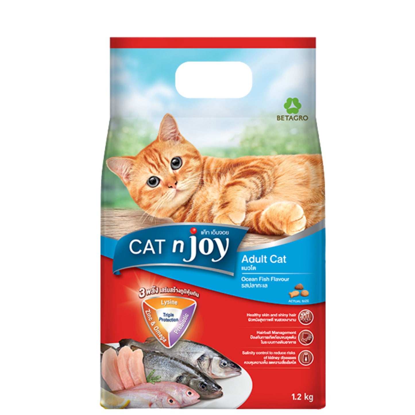 Cat n’joy Cat Adult Food Chicken & Tuna 1.2 kg