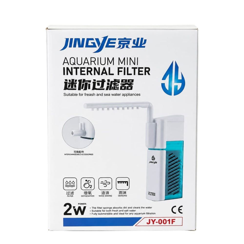 Jingye Aquarium Mini Internal Filter -2w (JY-001F)