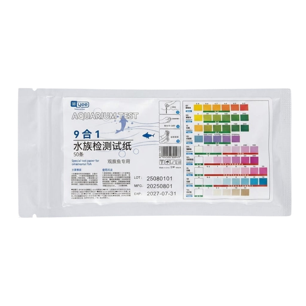 Yee fish tank water quality test paper 9-in1/refill/50 pieces