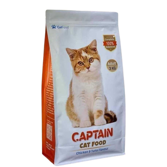 Captain Adult Cat Food Chicken & Tuna 3Kg