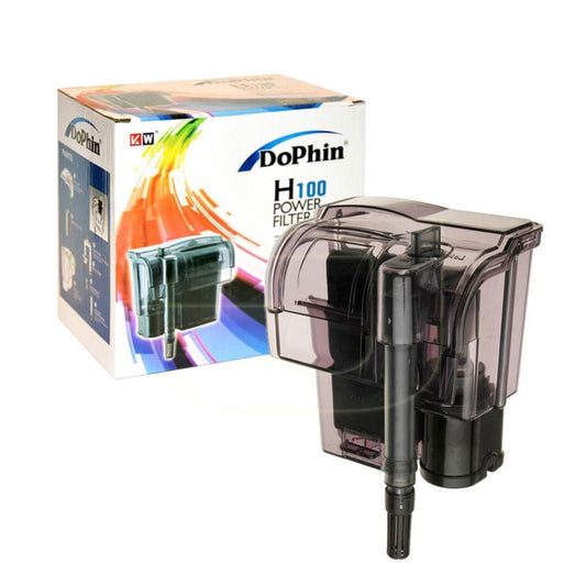 Dophin H 100 Power Filter, Hang On Filter For Fish Tank