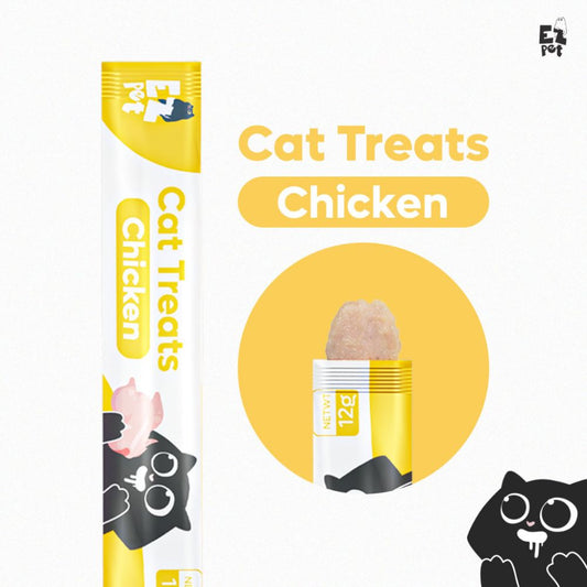 EZPET 100% PREMIUM Cat Treats Chicken