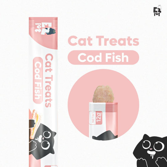 EZPET 100% PREMIUM Cat Treats  Cod Fish