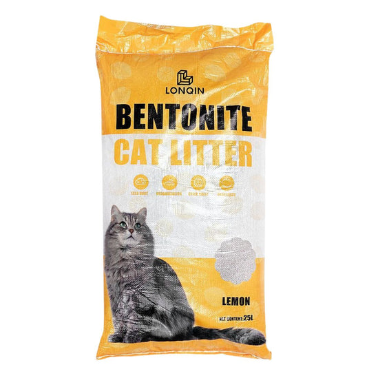 Lonqin Bentonite Cat Litter, Lemon, 25 Liter