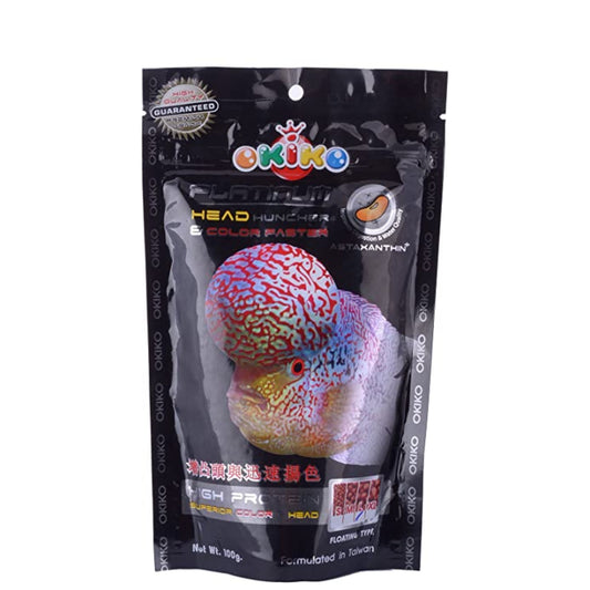 Okiko Flower Horn Platinum Fish Food 100gm (Mini Pallet)