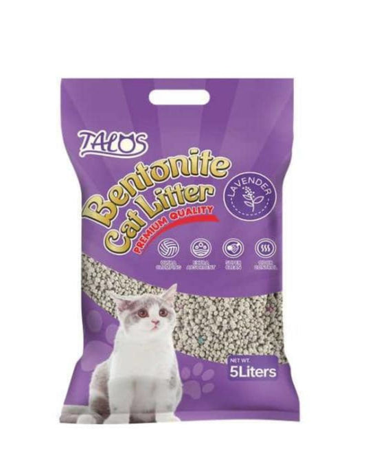 Talos Premium Bentonite Cat Litter Lavender 5ltr