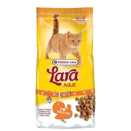 Versele Laga Lara Poultry Adult Dry Cat Food Turkey & Chicken Flavour 2kg