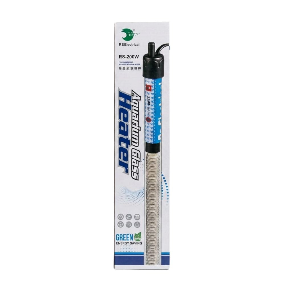 RS Electrical Fully Automatic 200w High Glass Aquarium Heater